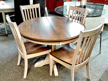 'Mary" Pedestal Table & 4 Chair Sets