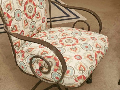 Wrought Iron Scrolled  Round Dining Set