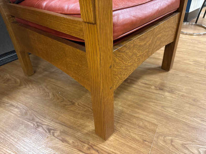 Stickley Bow Arm 'Morris' Chair + Ottoman