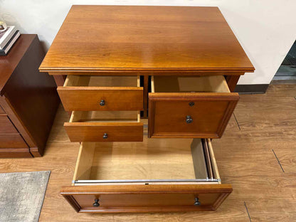 Stanley Office Storage Credenza w/ Filing Cabinets