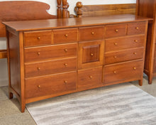Thomasville Impressions Triple Dresser in Cherry with Wood Pulls