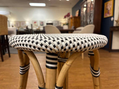 Pair of Serena & Lily 'Riviera' Backless  Counter Stools