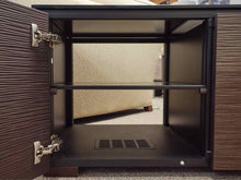Salamander Berlin 237 Media Console in Wenge with Textured Doors