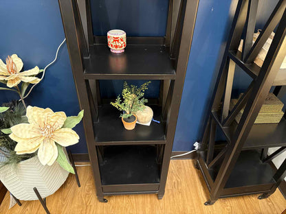 Black Distressed Etagere