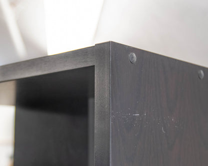 Pair of Espresso Finish Adjoining Bookcases