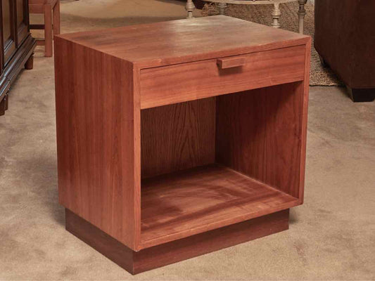 Teak 1 Drawer & Lower Shelf Side Table