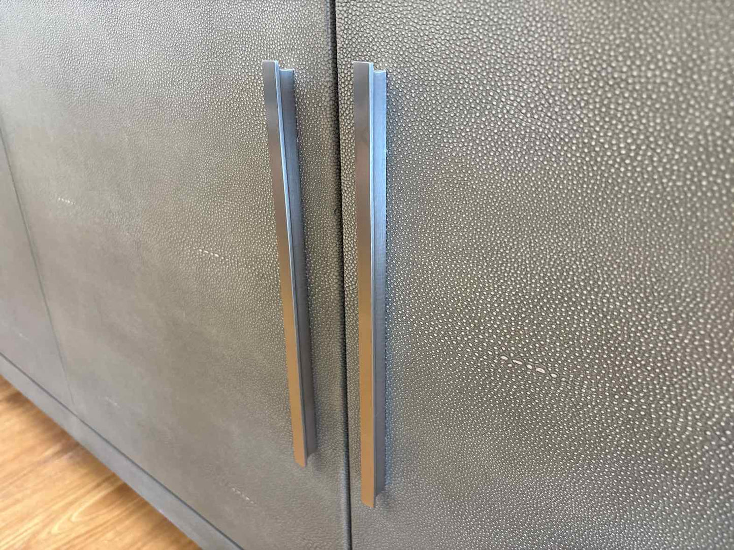 RH 'Graydon' Shagreen Sideboard in Fog