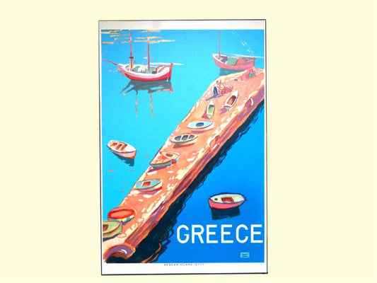 Greece Travel Poster Print