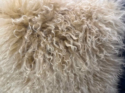 West Elm Pair of Mongolian Lamb Accent Pillows