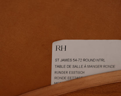 Restoration Hardware St. James Round Jupe Extension Dining Table