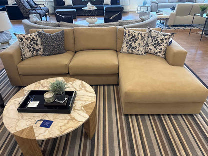 Pottery Barn 2-Piece Sectional in Camel
