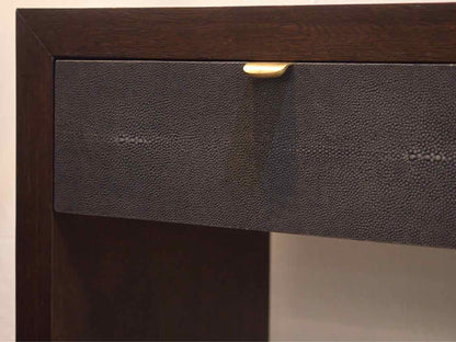 Brownstone Furniture Sideboard with Shagreen Drawer Fronts and Lower Shelf
