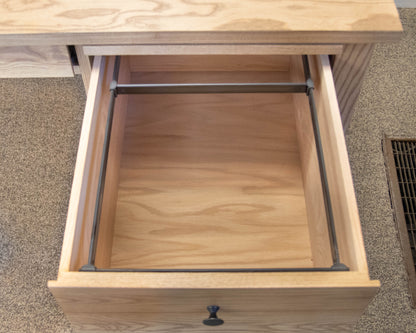 Gat Creek Atticus Desk in Ash with Classic Latte Finish