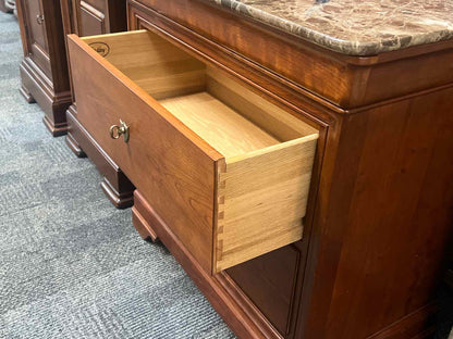 Stickley Marble Top Nightstand