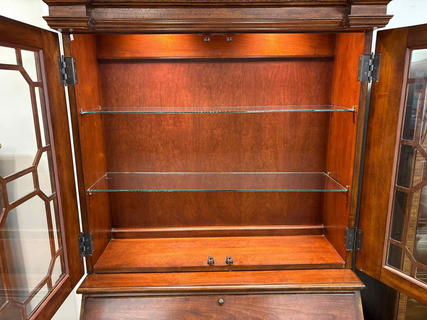 Nichols & Stone Federal Style Secretary Desk and Hutch