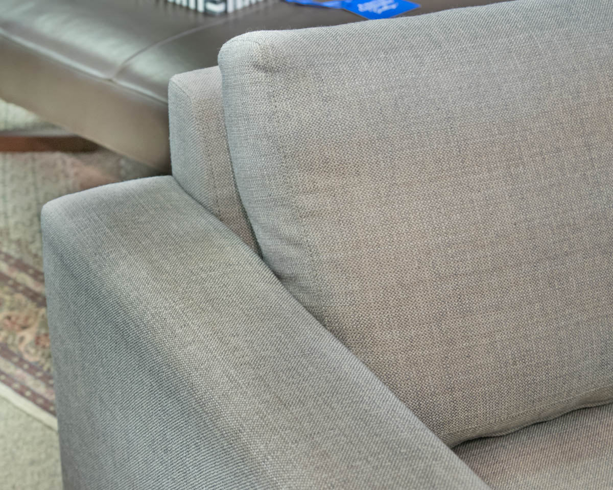 Castlery 3-Cushion 84" Track Arm Sofa in Oatmeal Heather Fabric