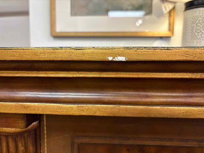 Maitland-Smith Biedermeier-Style Leather Secretary Desk