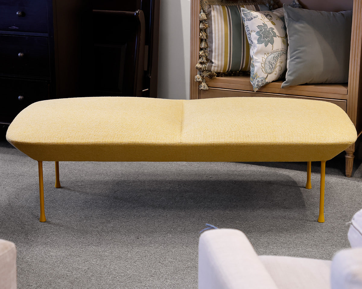 Upholstered Mid Century Modern Bench