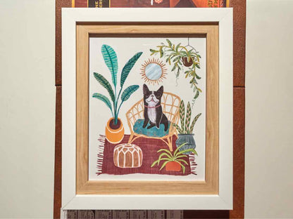 'Urban Jungle Dogs II' Print  Double Framed