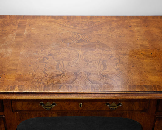 Hekman Burled Walnut Desk