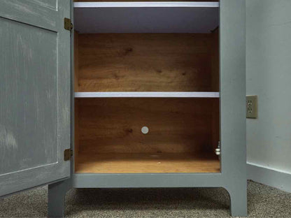 Grey Jelly Cabinet with Lavender Interior