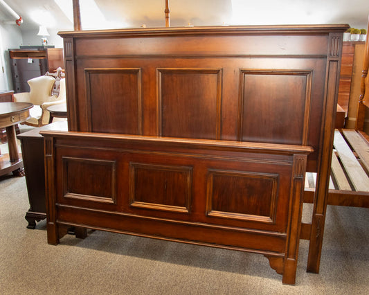 Queen Cherry Panel Bed