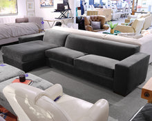 Kravet Charcoal Gray 2-Piece Wide Track Arm Sectional