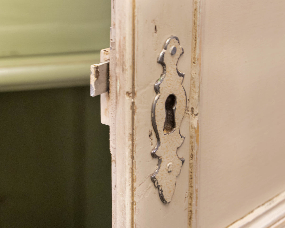 Antique Painted Armoire in Cafe Latte