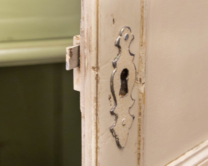 Antique Painted Armoire in Cafe Latte