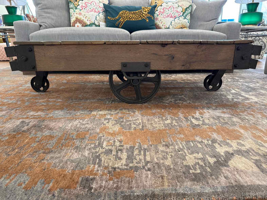 RH Industrial Cart Cocktail Table