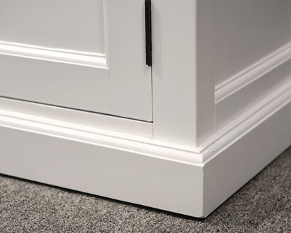 White 2-Piece Hutch