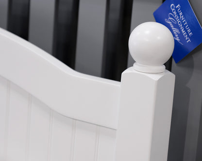Pottery Barn Kids White Panneled Twin Trundle Bed