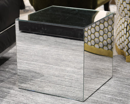 Mirrored Accent Side Table