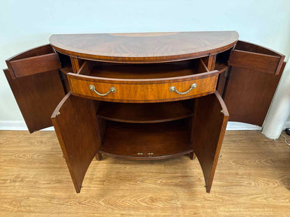 Ethan Allen Regency-Style Demi Lune Server