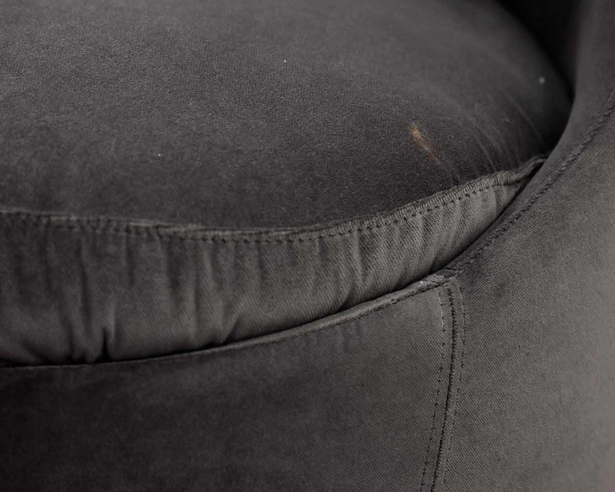 Grey Velvet Accent Chair
