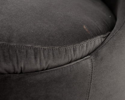 Grey Velvet Accent Chair