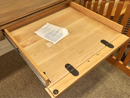 Gat Creek Oxford Desk with Right Hand Drawer in Maple with Classic Barley Finish