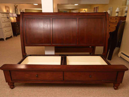 Aspen Home'Turner' Cherry Finish  2 Drawer Storage Sleigh  King Bed