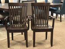Pair of Cat Greek Cherry  "Monterey" Arm  Dining Chairs