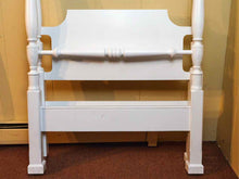 Semi Gloss White Finish 4 Poster Twin  Bed