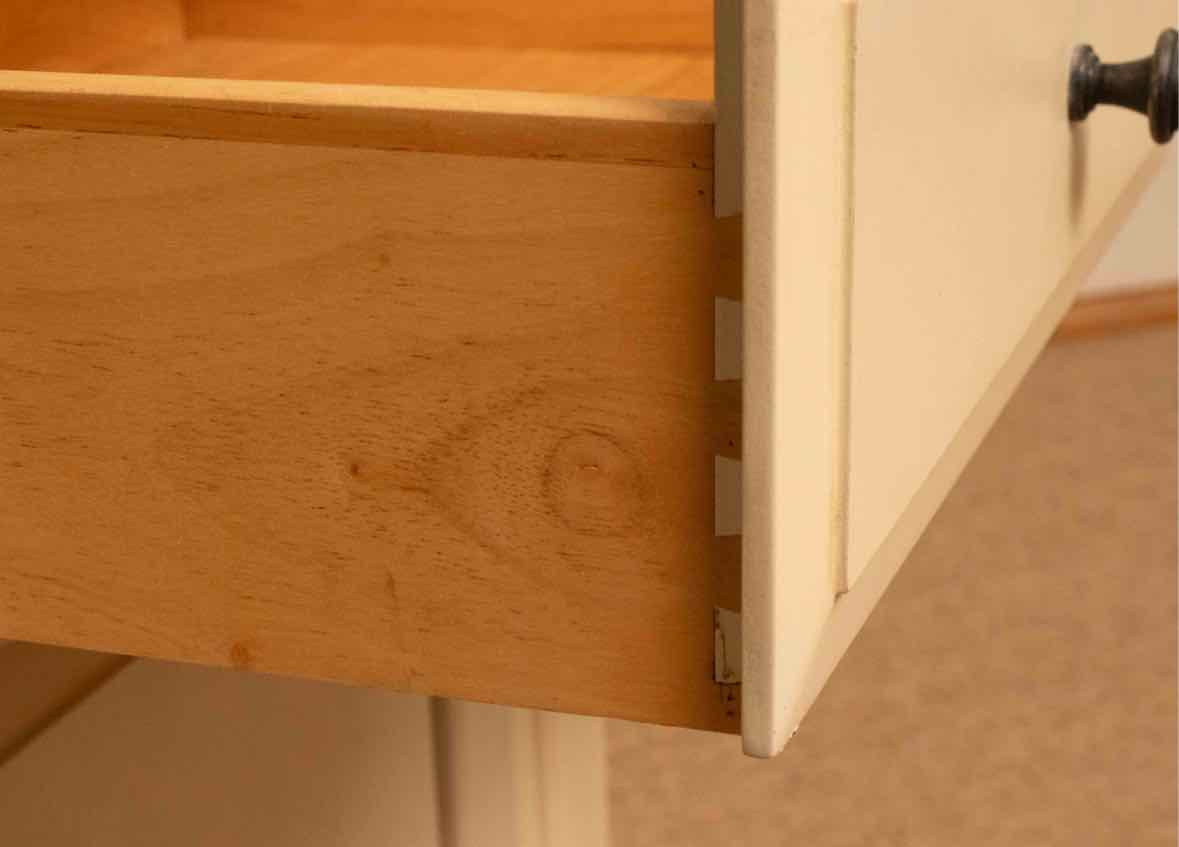 Ivory 1 Drawer & 1 Interchangeable Cane/Wood Panel Door Nightstand