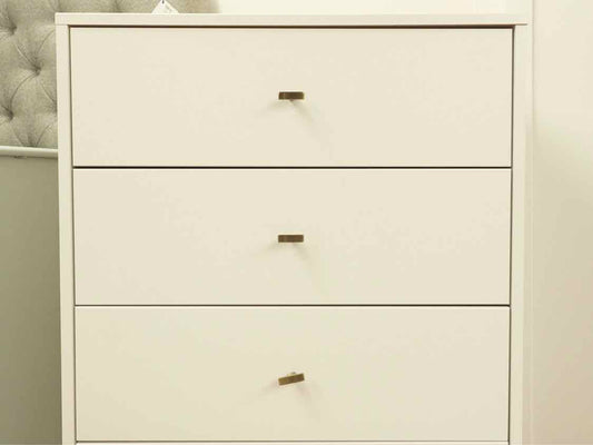White Four Drawer Chest