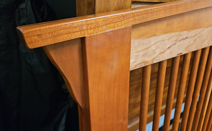 Cherry Mission Style Queen Bed