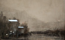 'Muted Horizons A' Landscape in Antique Gold Frame
