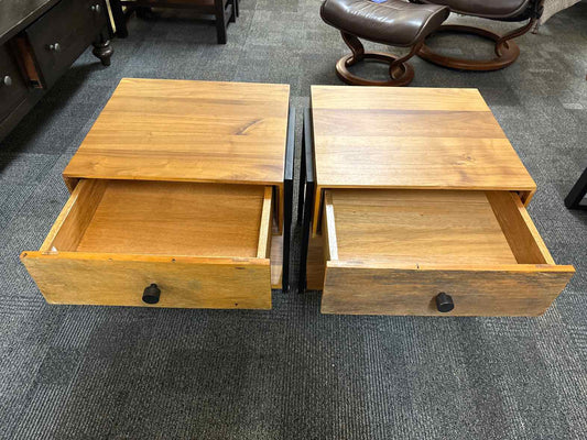 Pair of Crate & Barrel 'Atwood' Nightstands