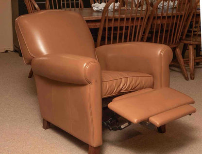 American Leather Caramel  Color Leather Recliner