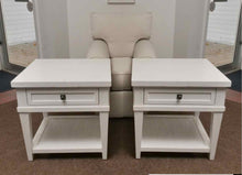 Pair of Tommy Bahama by Lexington Coastal White Finish Side Tables