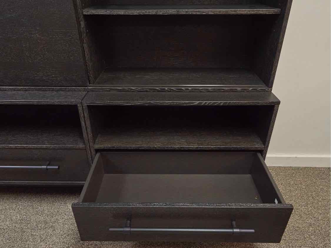Arhaus Three Piece Media Furniture in Black Wash