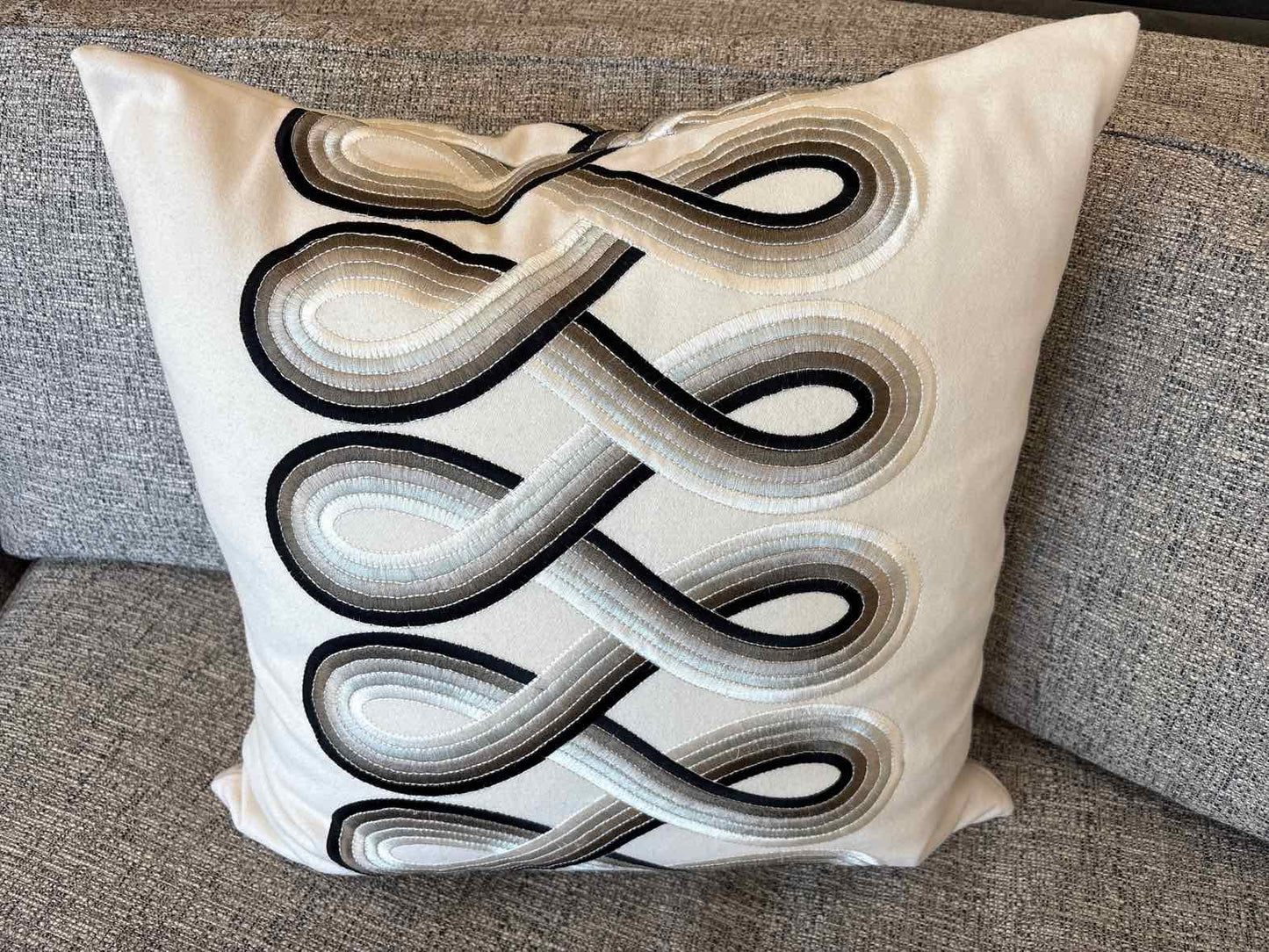 Swirl Pattern Accent Pillow