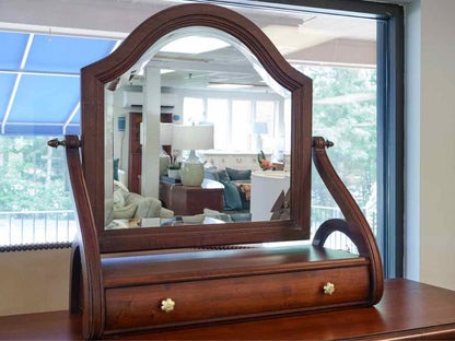 Ethan Allen British Classics Dawson Tall Dresser with Pivot Mirror